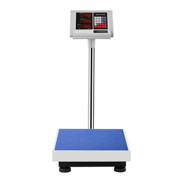 Lagerplattformsvåg med 40x50cm strömförsörjning + batteri 300kg / 50g