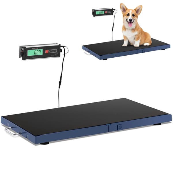Veterinær platformsvægt til dyr 96,5 x 51 cm 180 kg / 50 g
