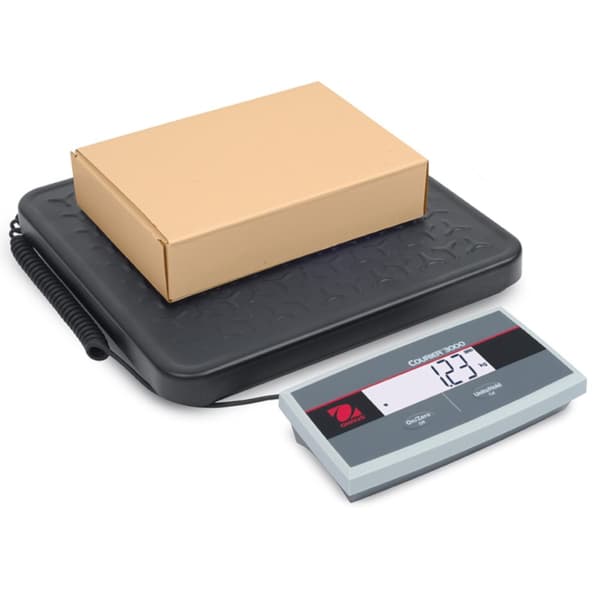 OHAUS COURIER 3000 LCD postplatformsvægt til pakker 33x32cm 200Kg / 100g