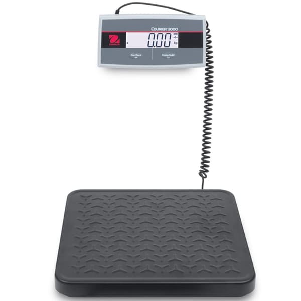 OHAUS COURIER 3000 LCD postplatformsvægt til pakker 33x32cm 200Kg / 100g