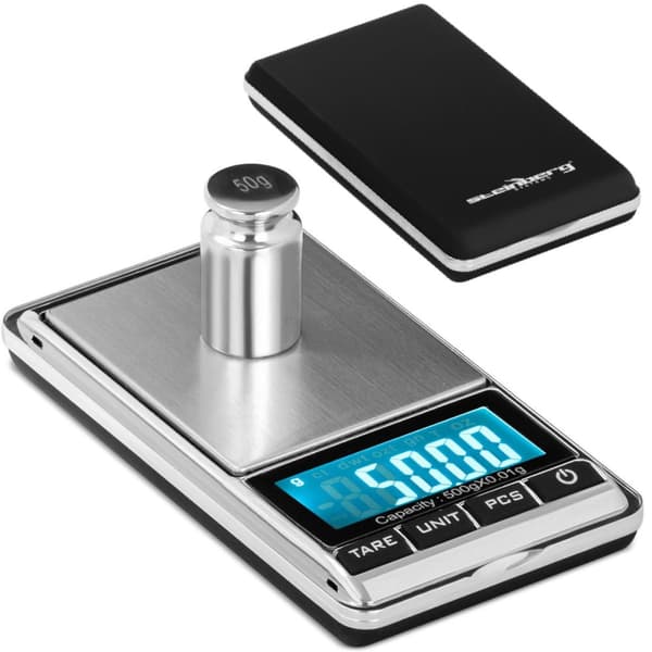 Tarkkuuskoruvaa'an taskulaskuri LCD 500 g / 0,01 g