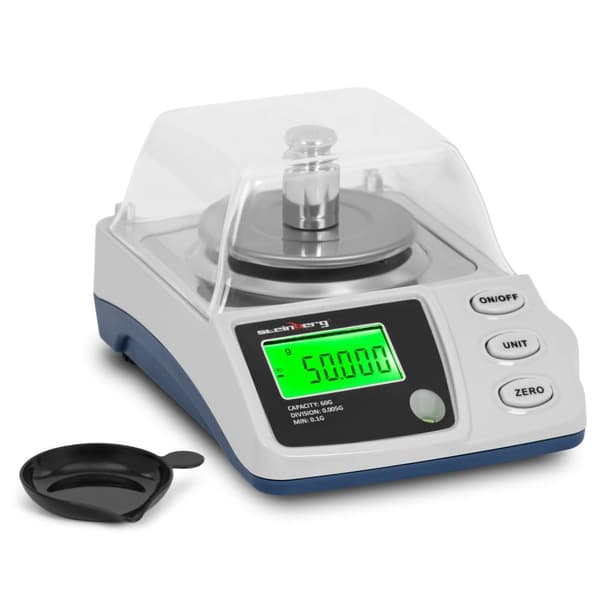 Steinberg Systems - Digital precisionsvåg - 0,1–60 g / 0,005 g - Ø 68 mm - Vindskydd