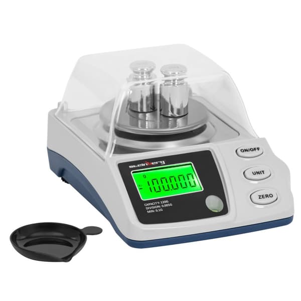 Steinberg Systems - Digital precisionsvåg - 0,1 - 120 g / 0,005 g - Ø 68 mm - Vindskydd