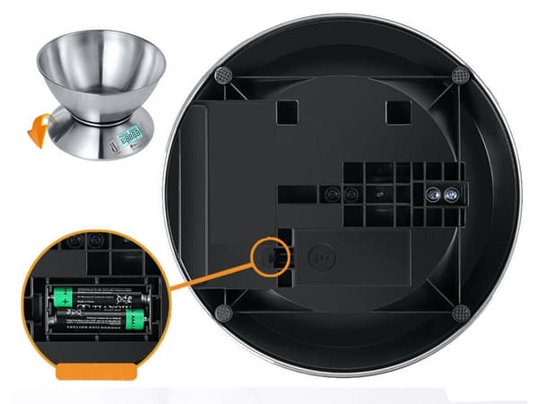 Digital Våg / Köksvåg med Skål - Väger upp till 5 kilo