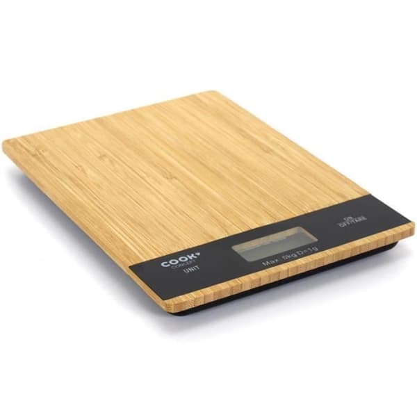 Kulinarisk våg - Cook Concept - KU6613 - Elektronisk - 5 kg - Svart och beige bambu
