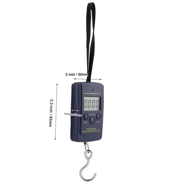 Cuque elektronisk våg Bärbar elektronisk våg Digital hängande bagagevåg 40 kg/10 g med krok