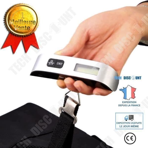 50 kg-110 lb elektronisk digital bagage Bärbar hängande balans - Bagagevåg för resor COSwk30725