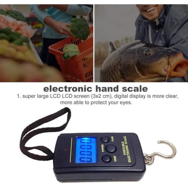 GY004 40kg - 10g Bärbar elektronisk skala Elektronisk vägning Bagageskala Anslutningsskala 377
