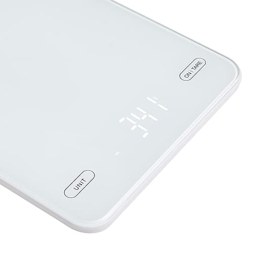 AD 3177 vit 10kg köksvåg laddas via USB
