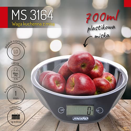 MS 3164 Köksvåg med skål