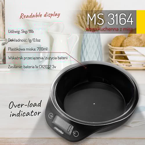 MS 3164 Köksvåg med skål
