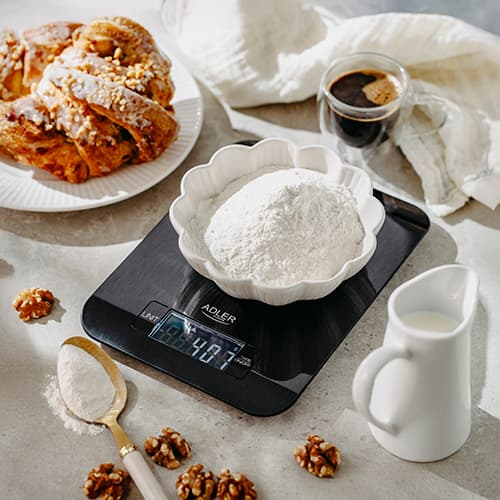 AD 3183 sort Køkkenvægt - 5kg