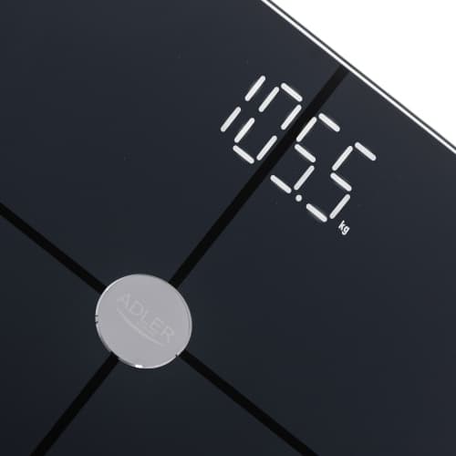 AD 8187 Sort Analytisk Badevægt - Smart - FitGo App