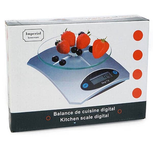 Digital køkkenvægt med bakke 5kg/1g brevvægt