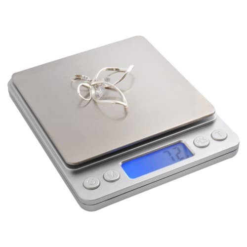 Digital kjøkkenvekt Bokstavvekt med 2 skåler 2kg 0,1g