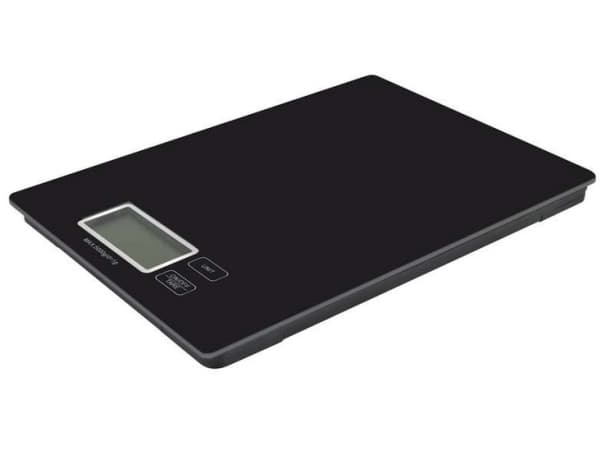 Emos 2617001401, Elektroninen keittiövaaka, 5 kg, 1 g, Musta, lasi, g, lb, oz
