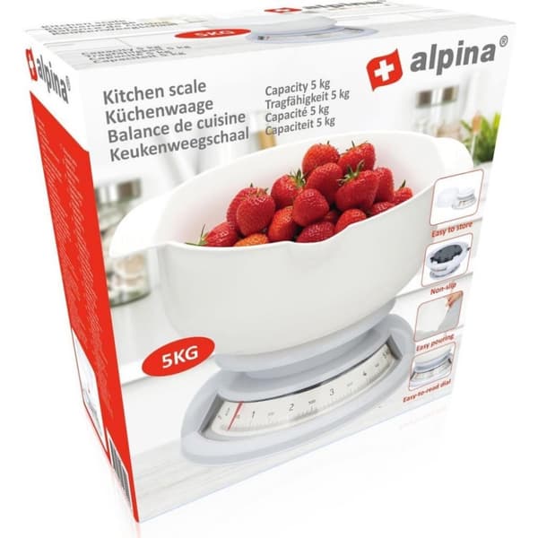 Alpina Analog Køkkenvægt 5 KG