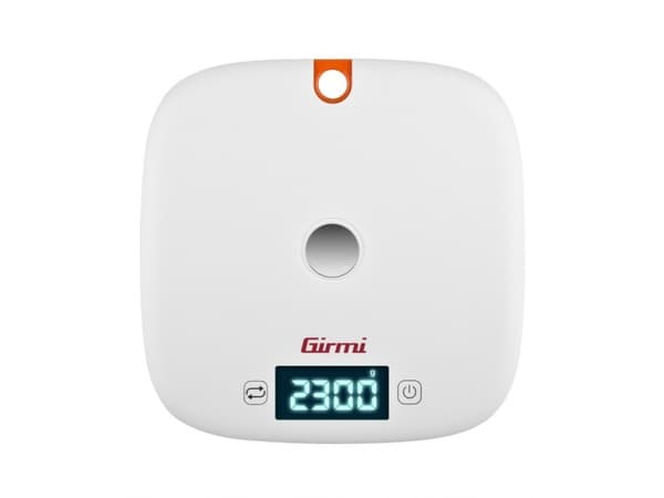 Girmi PS02, Elektronisk köksvåg, 5 kg, 1 g, Orange, Vit, Bänkdiskmaskin, Rund