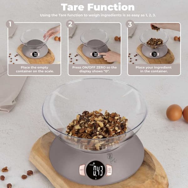 KÖKSVÅG MED SKÅL BERLINGER HAUS BH-9616 TAUPE