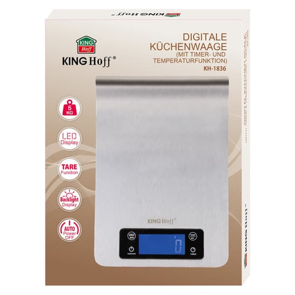 ELEKTRONISK KØKKENVÆGT KINGHOFF KH-1836