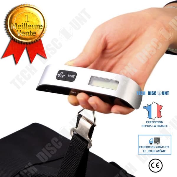 50 kg / 110 lb elektronisk digital resväska bärbar hängvåg - Bagagevåg för resa