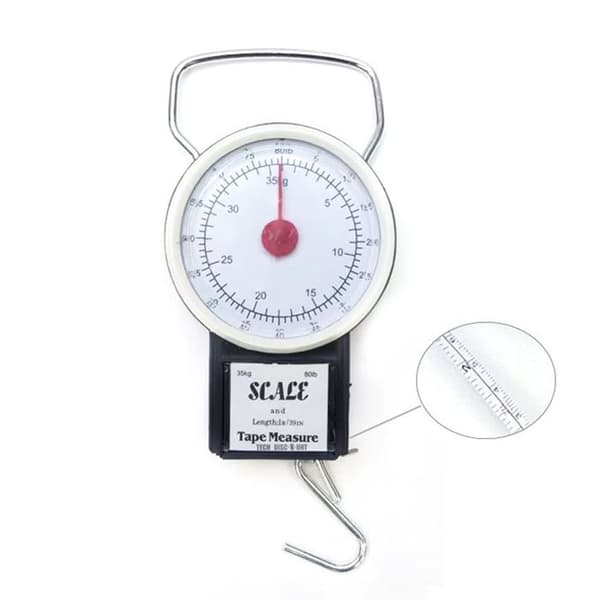 iINN® Bagagevåg Bärbar fjädervåg Lastning 35 kg Bagagevåg Expressvåg Hängvåg