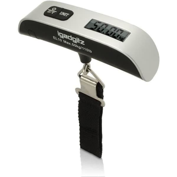 Våg för Bagage 50g Digital och Bärbar Bagagevåg med Temperaturdisplay + Batteri Bagagetillbehör