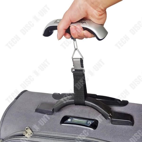 TD® Utomhusresor som väger Liten bärbar elektronisk våg 50 kg Bagage LCD-skärmkrok