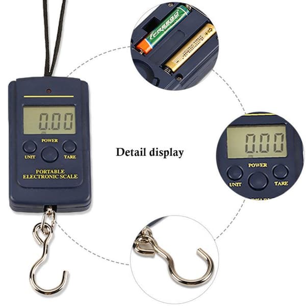 TD® bärbar elektronisk digital bagagevåg oz Vikt lbs våg 40 kg x 20 g digital våg med batterier ingår