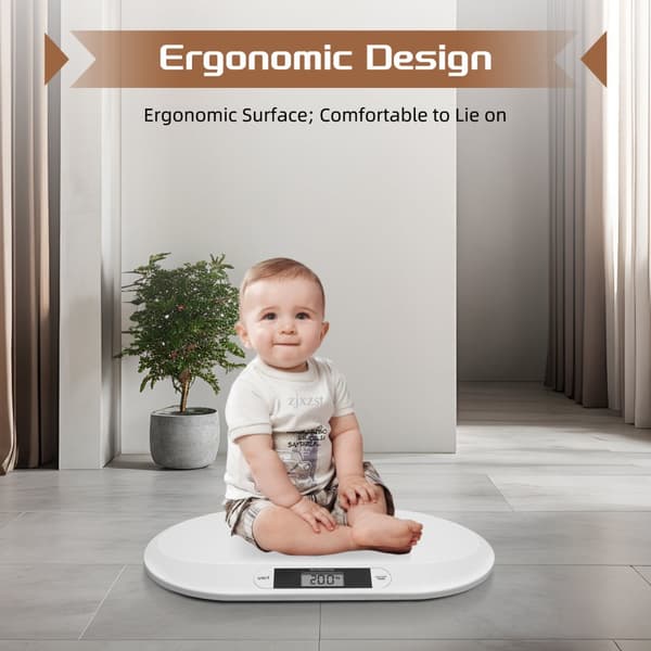 Elektronisk Babyskala, Noggrann Mätning, Tara-funktion, Hållbar ABS-design