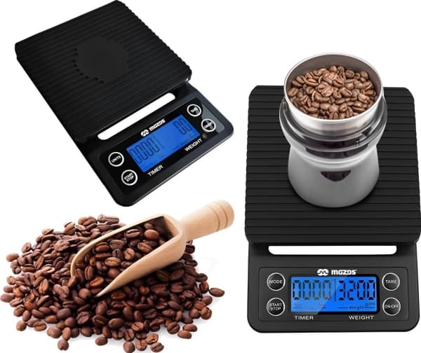 Kitchen scale Mozos MOZOS CAFFE electronic scale for coffee with a stroper