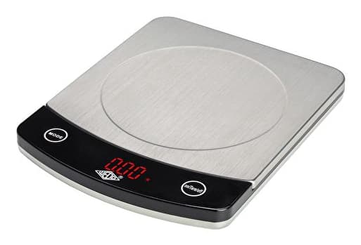 Wedo 48 110054, Elektronisk kjøkkenvekt, 10 kg, 1 g, Sort, Rustfritt stål, Rustfritt stål, Rektangel