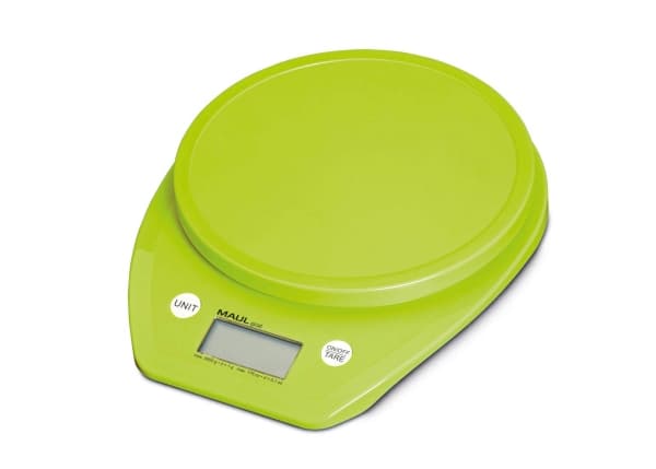 MAUL 1646054, Sähkökeittiövaaka, 5 kg, 1 g, Vihreä, Muovi, Pyöreä