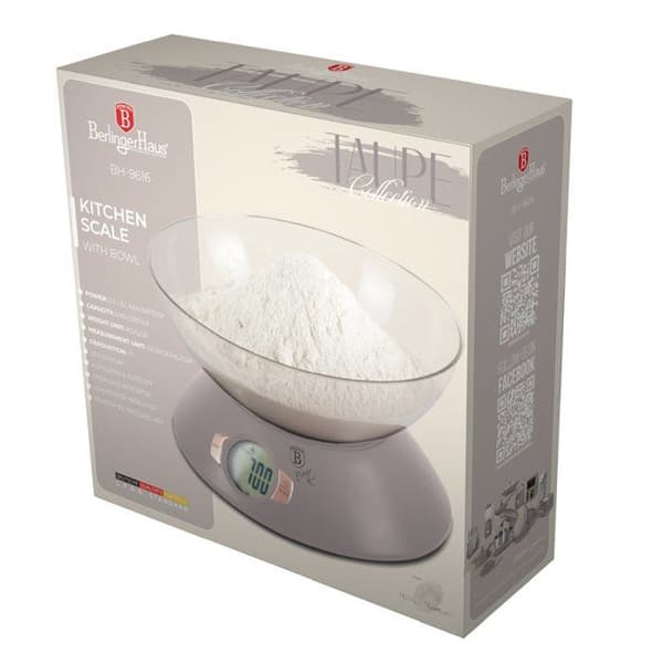 BERLINGERHAUS Kökvåg med skål Kollektion Taupe BH-9616