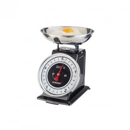 Köksvåg - Korona - 76150 - Retro - Kapacitet 5 kg - Integrerad tara - Skål i stål