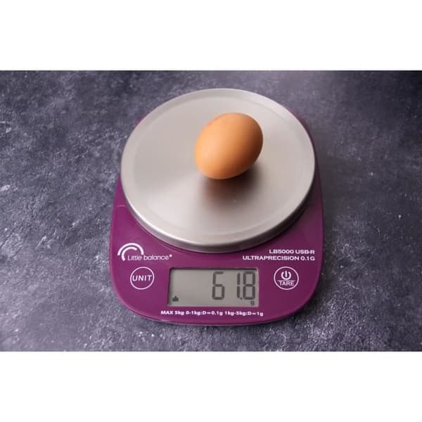 Køkkenvægt - LB 5000 Pro Inox 5.1 - Ultrapræcision - USB - Kan repareres LITTLE BALANCE