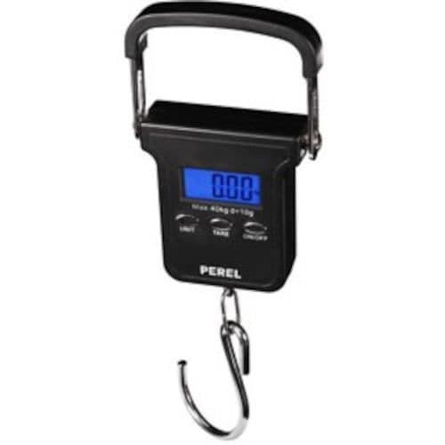 Perel digital bagagevåg 40 kg ABS/RVS svart
