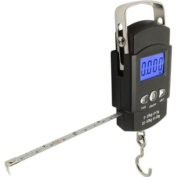 Fiskevåg - CAMPTECK - U6847 - 50kg/110lbs - LCD-skärm - Måttband