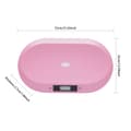 Miniatyrbillede 2 af 2: Digital Baby- og Kæleskala, 20kg Kapacitet, Høj Præcision med LCD Skærm,Rosa Opgraderet