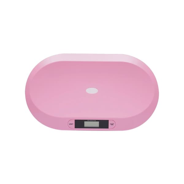 Digital Baby- og Kæleskala, 20kg Kapacitet, Høj Præcision med LCD Skærm,Rosa Opgraderet