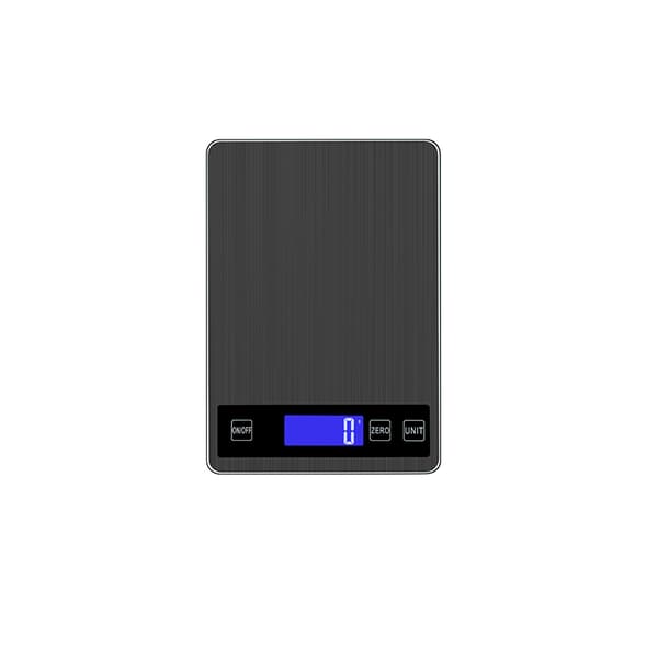 INF Bagepræcisions køkkenvægt - Sort, 5 kg/1g