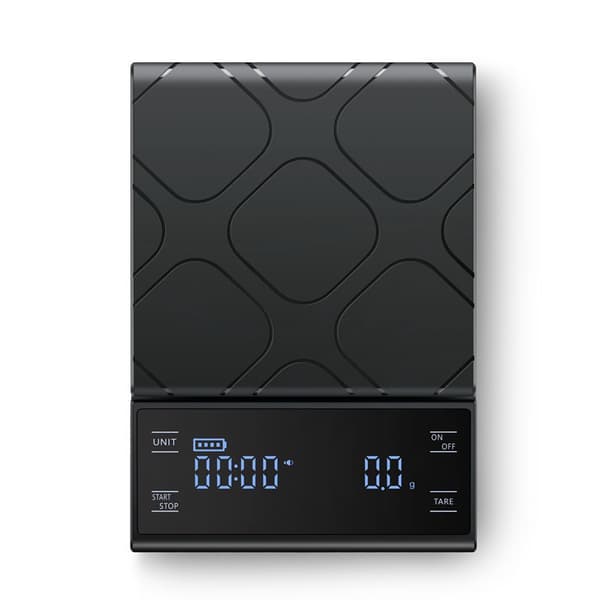 INF Sort genopladelig kaffevægt med timer - 3 kg/0,1 g 3kg/0.1g