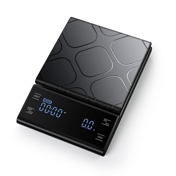 INF Sort genopladelig kaffevægt med timer - 3 kg/0,1 g 3kg/0.1g