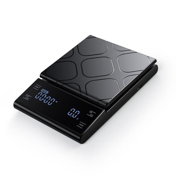 INF Sort genopladelig kaffevægt med timer - 3 kg/0,1 g 3kg/0.1g