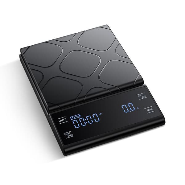 INF Sort genopladelig kaffevægt med timer - 3 kg/0,1 g 3kg/0.1g