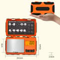 Miniatyrbilde 4 av 5: INF Høy presisjon digital vekt - 100g kapasitet, 0.01g nøyaktighet Oransje
