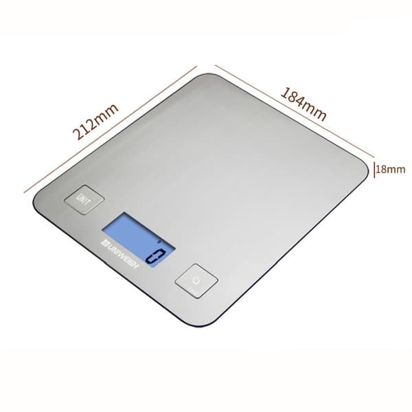 INF Digital kjøkkenvekt 5KG/1g - Nøyaktig matvekt