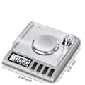 Miniatyrbillede 3 af 4: INF Digital vægt: 50g/0.001g med kalibreringsvægt