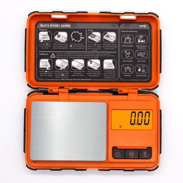 INF Erittäin tarkka taskuvaaka - 200g kapasiteetti, 0,01g tarkkuus Oranssi