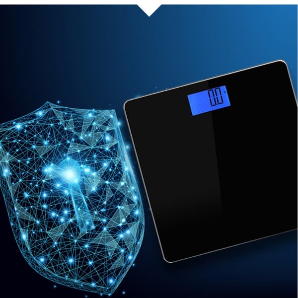 INF Pimeänäkö digitaalinen vaaka - musta, suuri koko